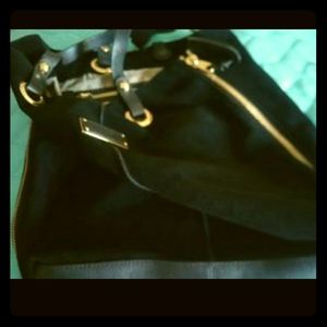 UGH Black suede leather purse